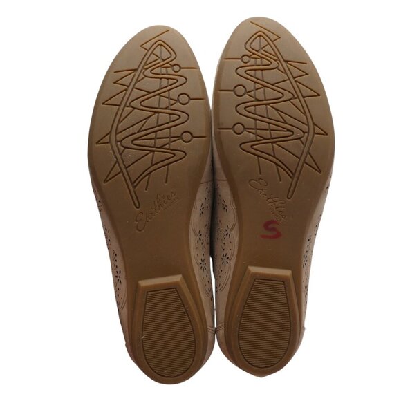 Earthies Lindi Biscuit Leather Lasercut Floral Ballet Flats Womens 8 - Picture 7 of 13